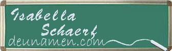 Isabella Schaerf Visitenkarte